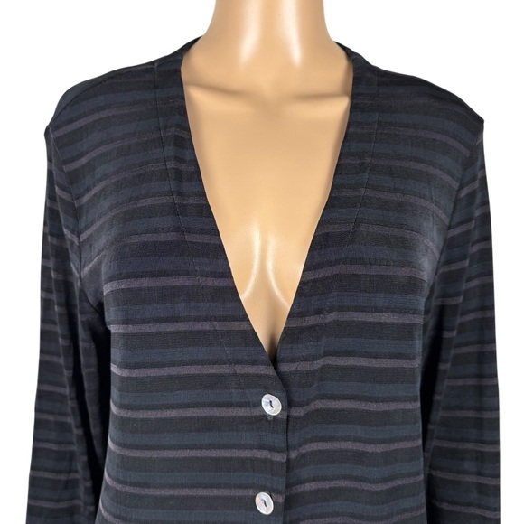 Vintage Rabbit Rabbit Rabbit Designs Liquid Knit Long Cardigan Size 14 - Picture 2 of 8